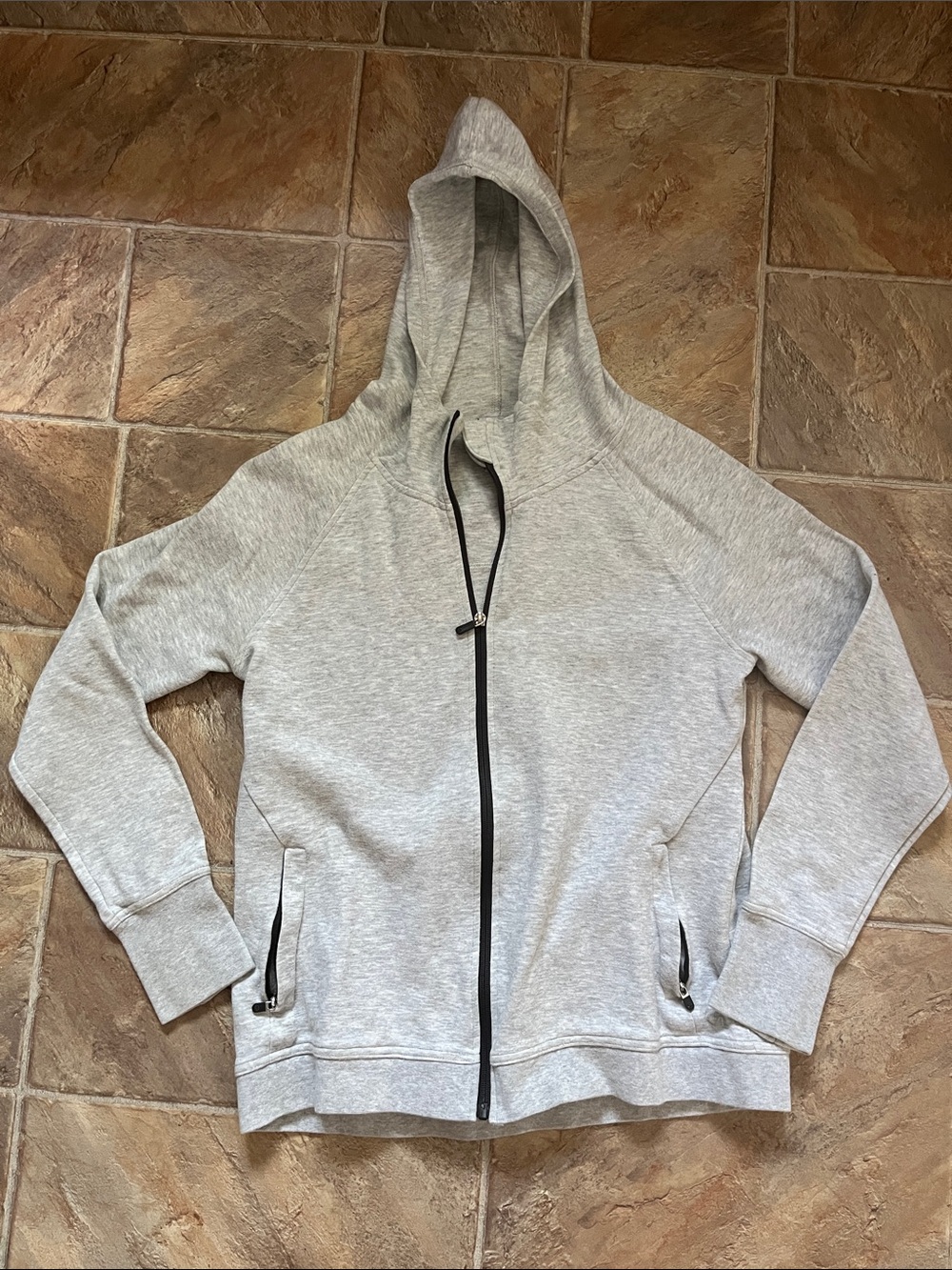 GAP Light Gray Full-Zip Hoodie